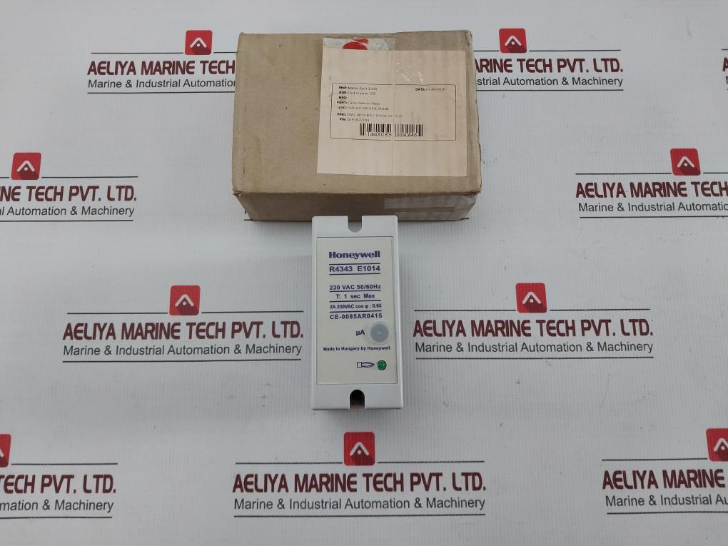 Flame Detector Relay 230 Vac 50/60hz Brand Honeywell R4343 E1014