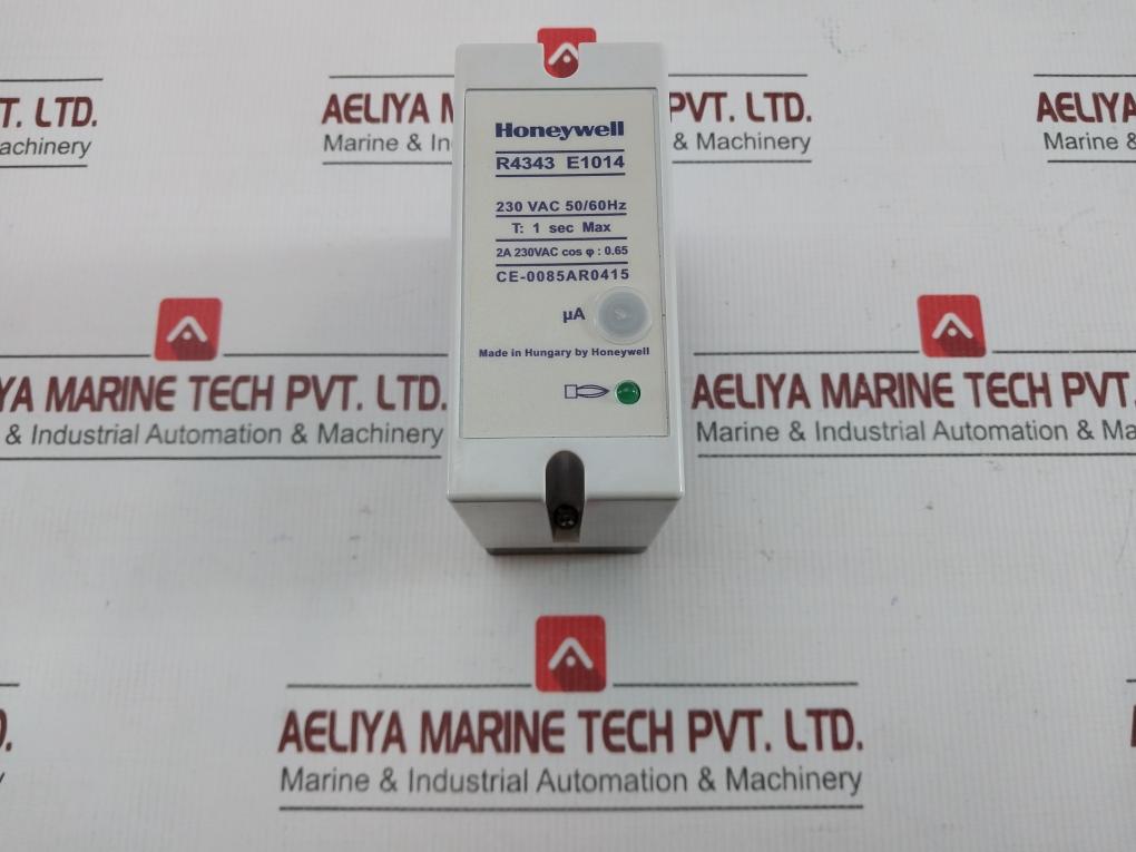 Flame Detector Relay 230 Vac 50/60hz Brand Honeywell R4343 E1014