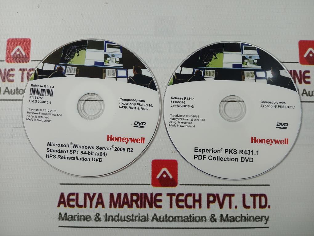 Honeywell 51154757 Experion System Dvd Set 51155347