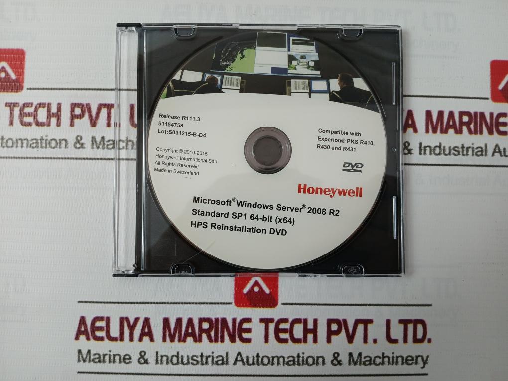 Honeywell 51154758 Pks Hps Reinstallation Dvd Windows Server 2008R2 Standard Sp1
