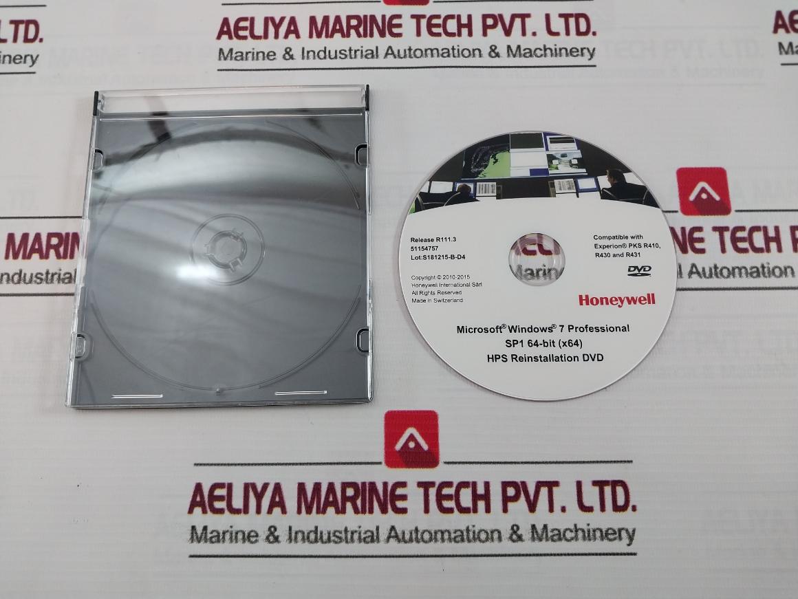 Honeywell Hps Reinstallation Dvd 51154757