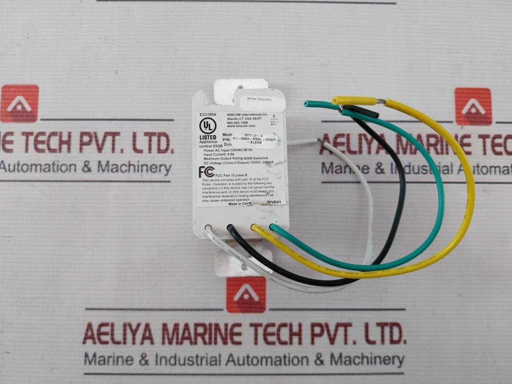 Honeywell S217R5 Wall Switch 120Vac 60Hz 4.5A E231654 Rive01