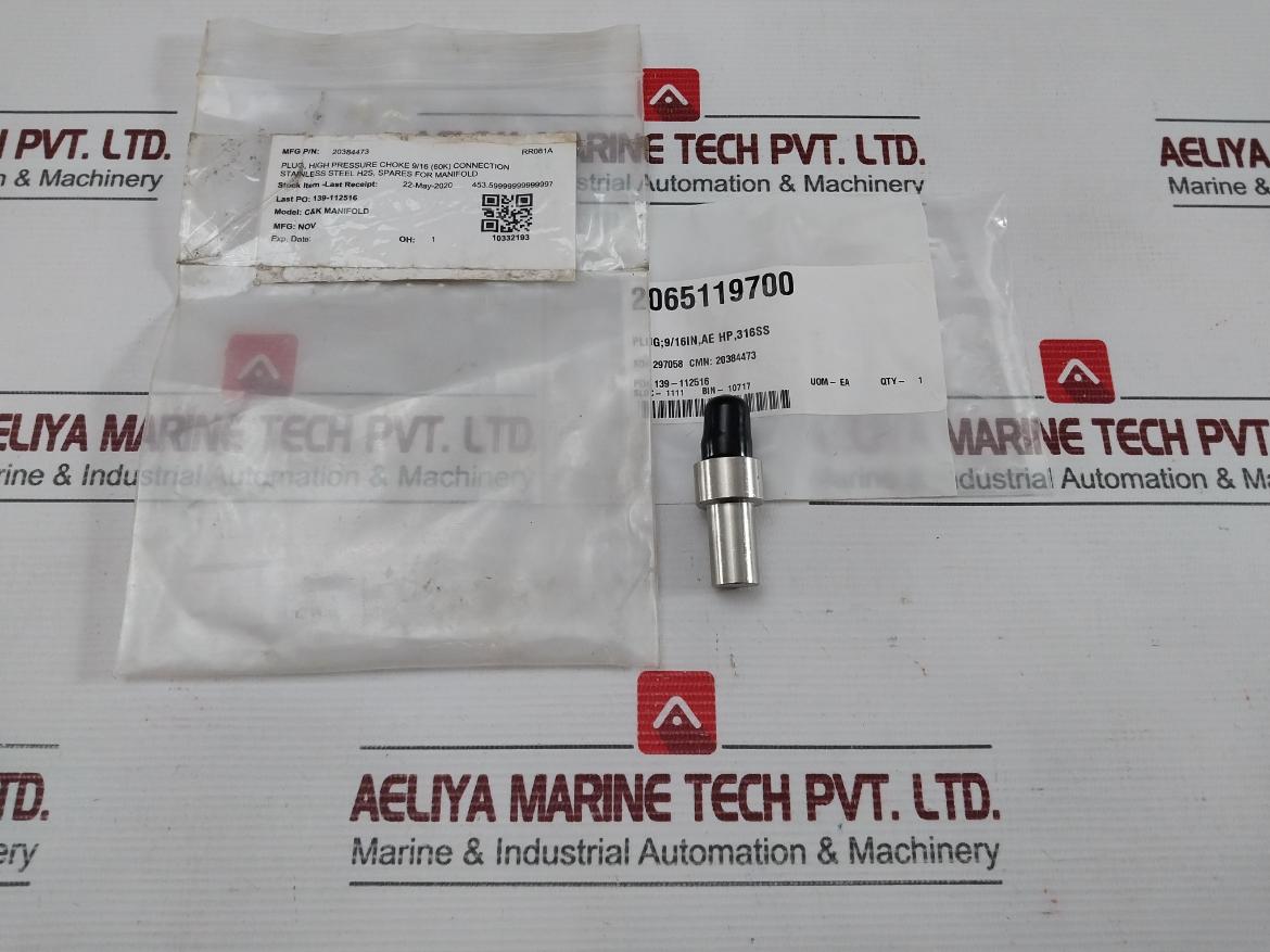 Ht752923 Cp90 9/16In High Pressure Plug Ae 316Sog - 90 GM Model: C&K Manifold