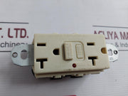 Hubbell Gf20Il Circuit Guard Ground Fault Duplex Ivory 2 Pole 20 Amp 125V 60Hz