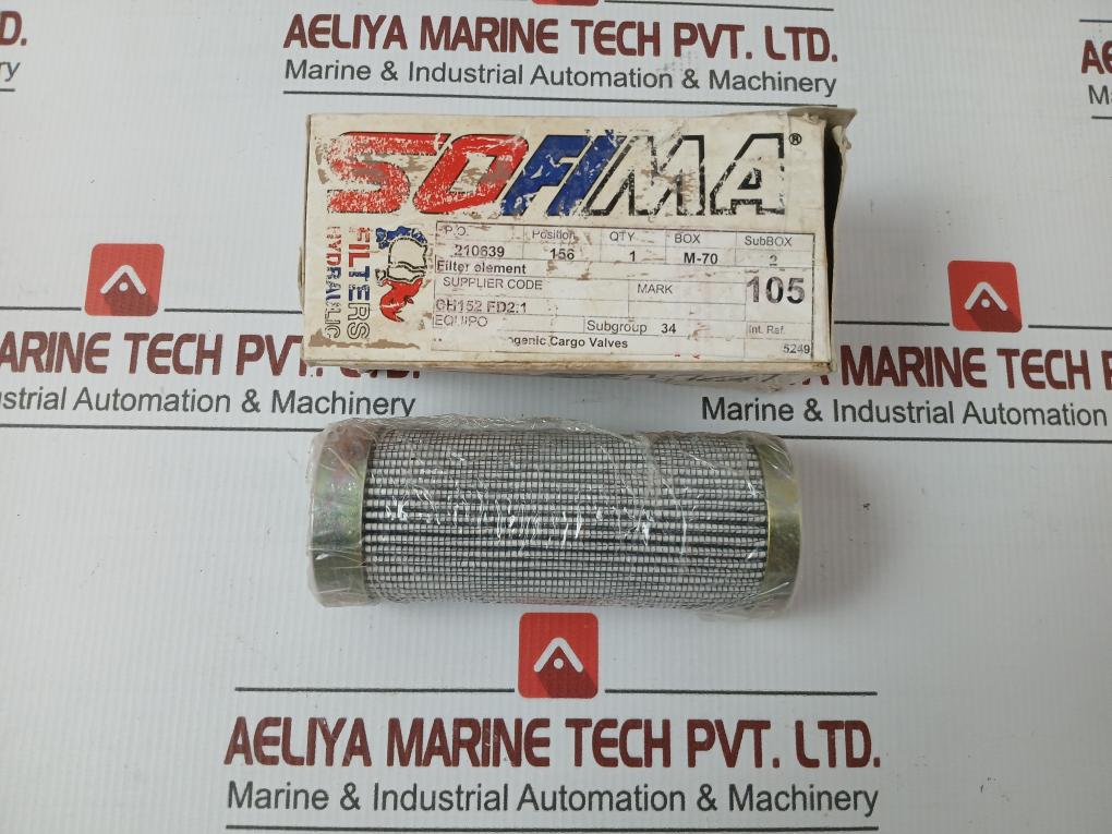 Hydraulic Filter Sofima Ch152fv21 - 290 Gm