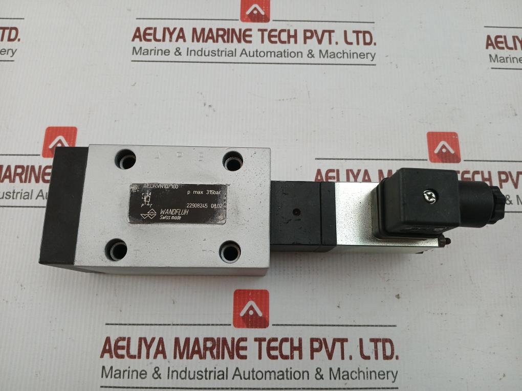 Hydraulic Solenoid Valve Aedrvn10/100 Wandfluh -  3.510 Kg