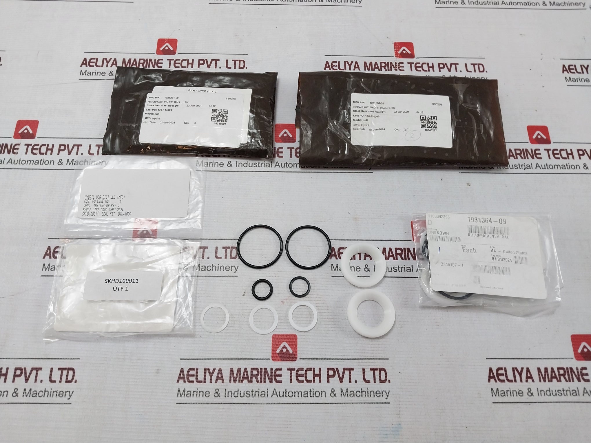 Hydril 1931364-09 Seal Repair Kit Valve, Ball, 1, 6K Skhd100011