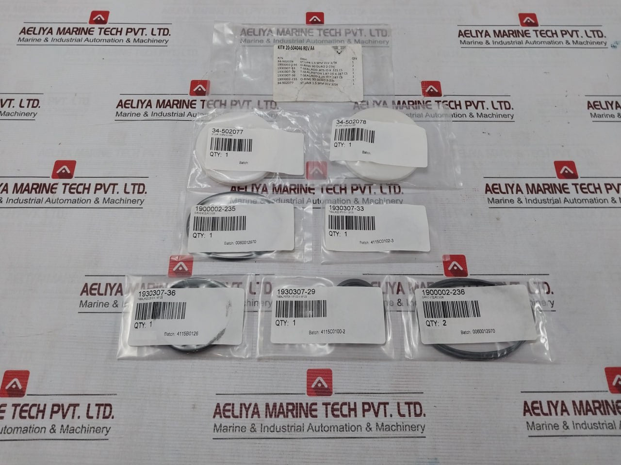 Hydril 20-504046 Spm Valve Seal O-ring Kit Upr 1.5 3/5K 90 Duro 2-236 Rev.A4