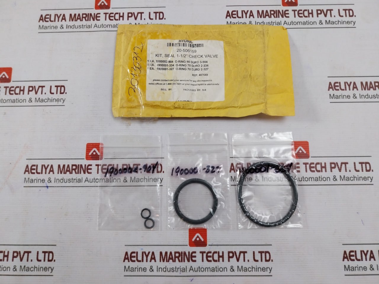Hydril 20-506159 O-ring Seal Kit 1-1/2” For Check Valve 1900002-904