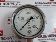 Hypteck 0-400 Bar Pressure Gauge Kl. 1,0