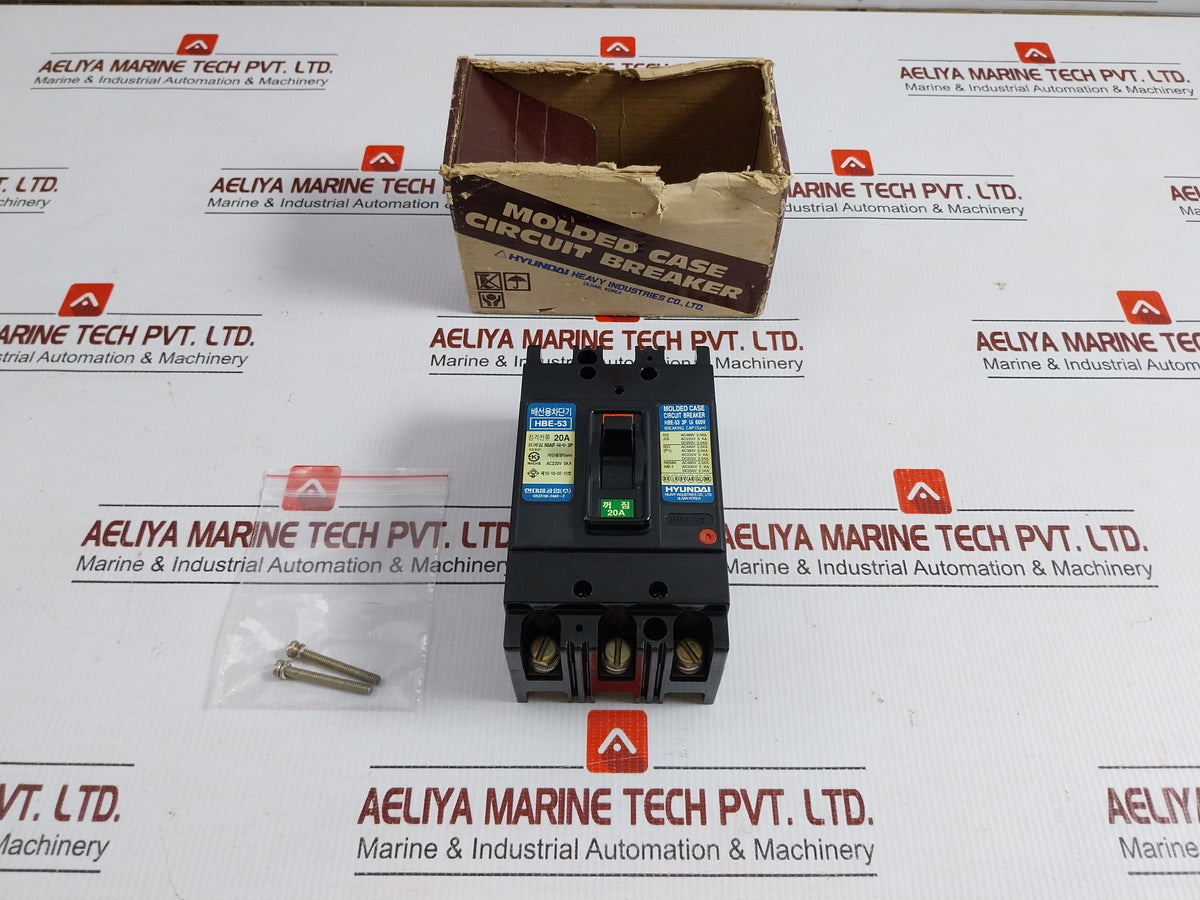 Hyundai-Molded-Case-Circuit-Breaker-660v-20a-3-Pole-Hbe-53-1