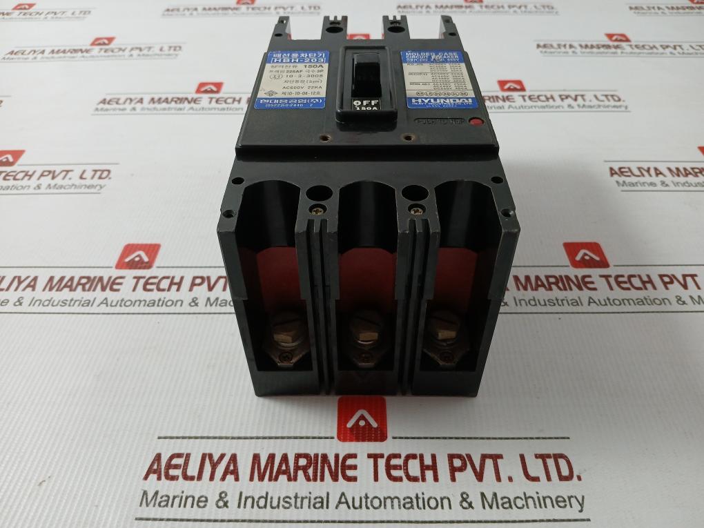 Hyundai 150a Part No. Hbh-203 Molded Case Circuit Breaker
