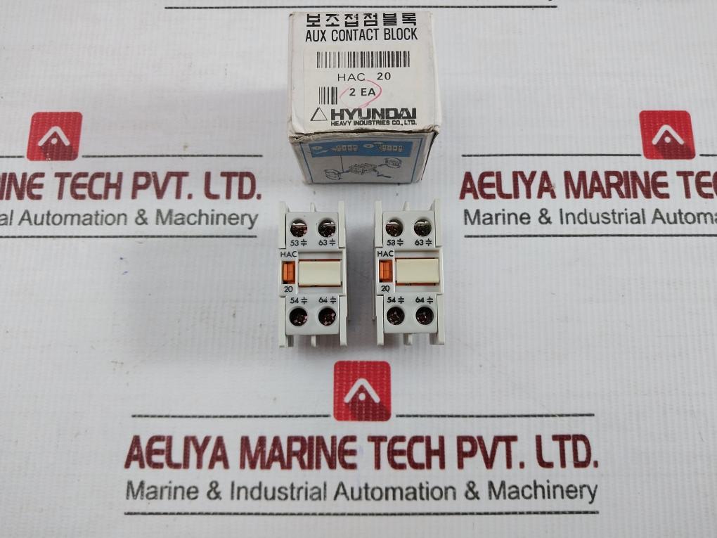 Hyundai Auxiliary Contact Block Hac 20 In New