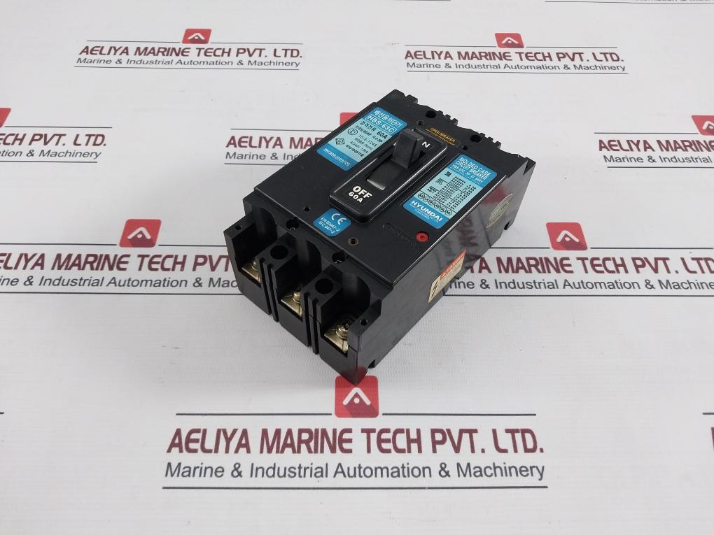 Hyundai Hbs-63C Molded Case Circuit Breaker Pole 3P Ac440V 7.5Ka