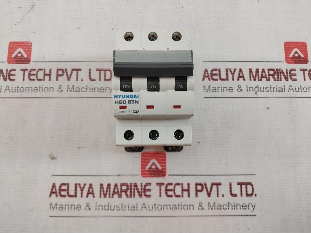 Hyundai Hgd 63N Miniature Circuit Breaker 6000/3 415V 50/60Hz