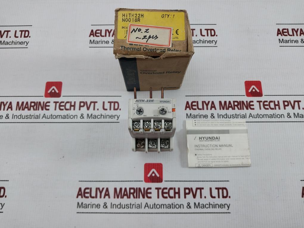 Thermal Overload Relay 690v/5a Hith-22h By Hyundai