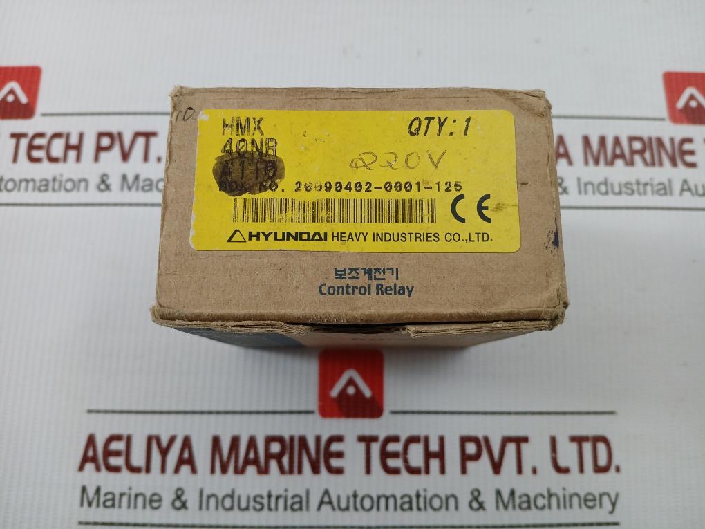 Auxiliary Contact Block 200...220v 60hz Part No. Hmx 40 By Hyundai
