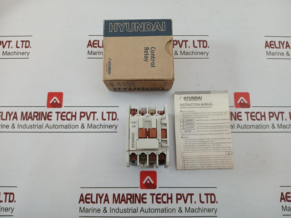 Auxiliary Contact Block 200...220v 60hz Part No. Hmx 40 By Hyundai