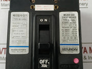 Ho-100ba Hyundai Ac600v-Dc250v/30a 3p Molded Case Circuit Breaker