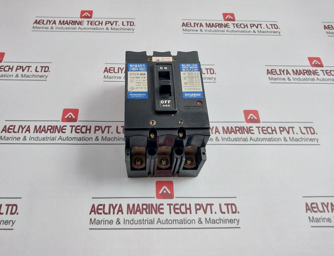 Hyundai Hbh-103 Molded Case Circuit Breaker 3P Ac440V