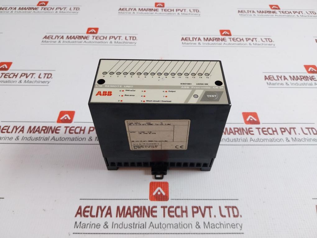 I/O Remote Unit Procontic Cs 31 Brand In Abb Output 0-24vdc 0.5a