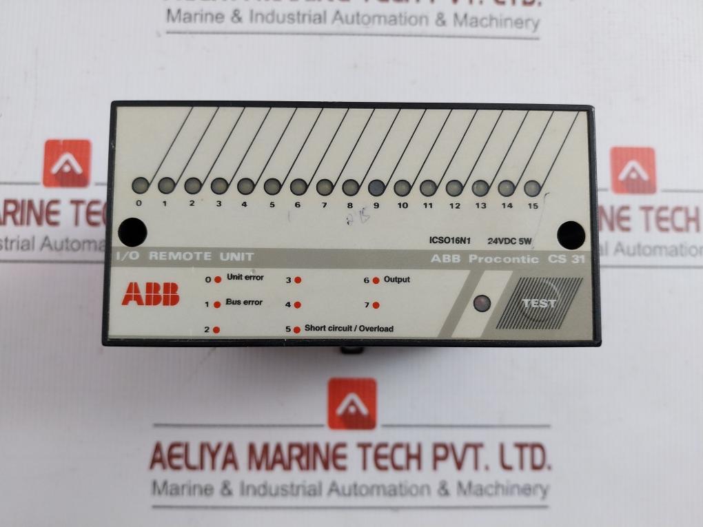 I/O Remote Unit Procontic Cs 31 Brand In Abb Output 0-24vdc 0.5a