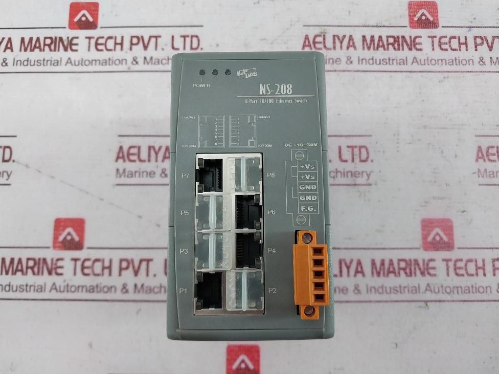 Icp Das Ns-208 Plc Rackmount Ethernet Switch 8-port 10/100 Ns208Cr000Ifidd00486I