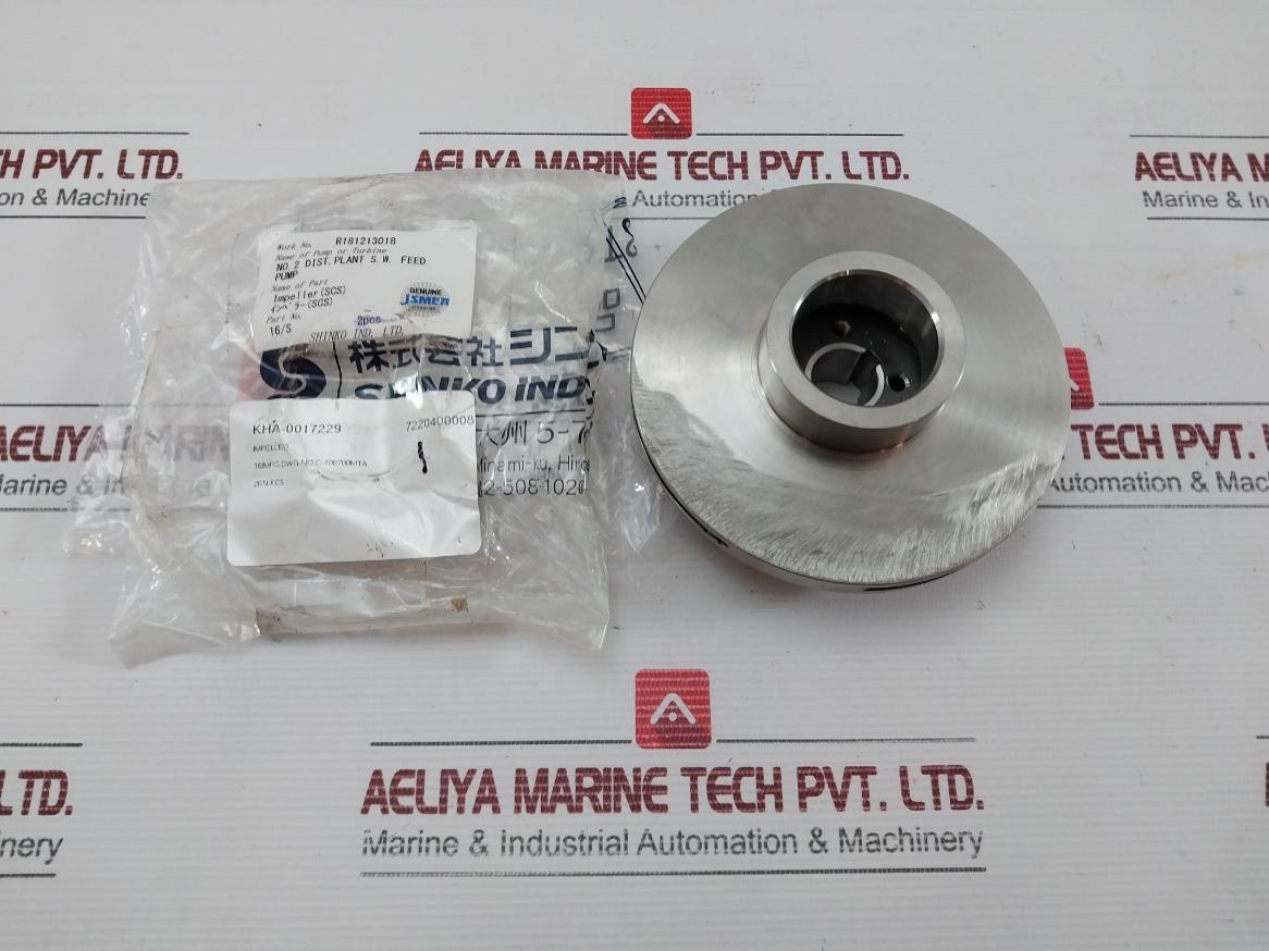 Impeller For Feed Pump Shinko In Used