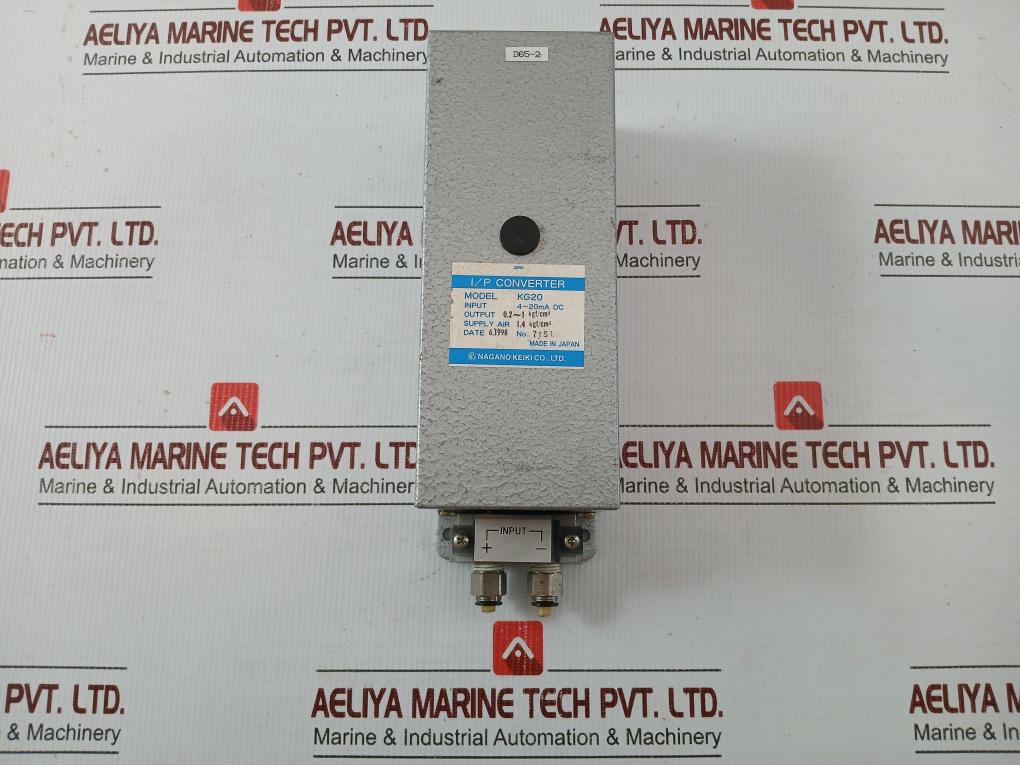 Input 4-20madc Electro Pneumatic I/P Converter Kg20 By Nagano Keiki