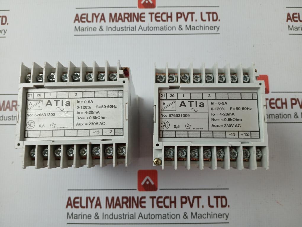 Input = 0-5a 230v Ac Atia Measuring Transducer Brand By Saci