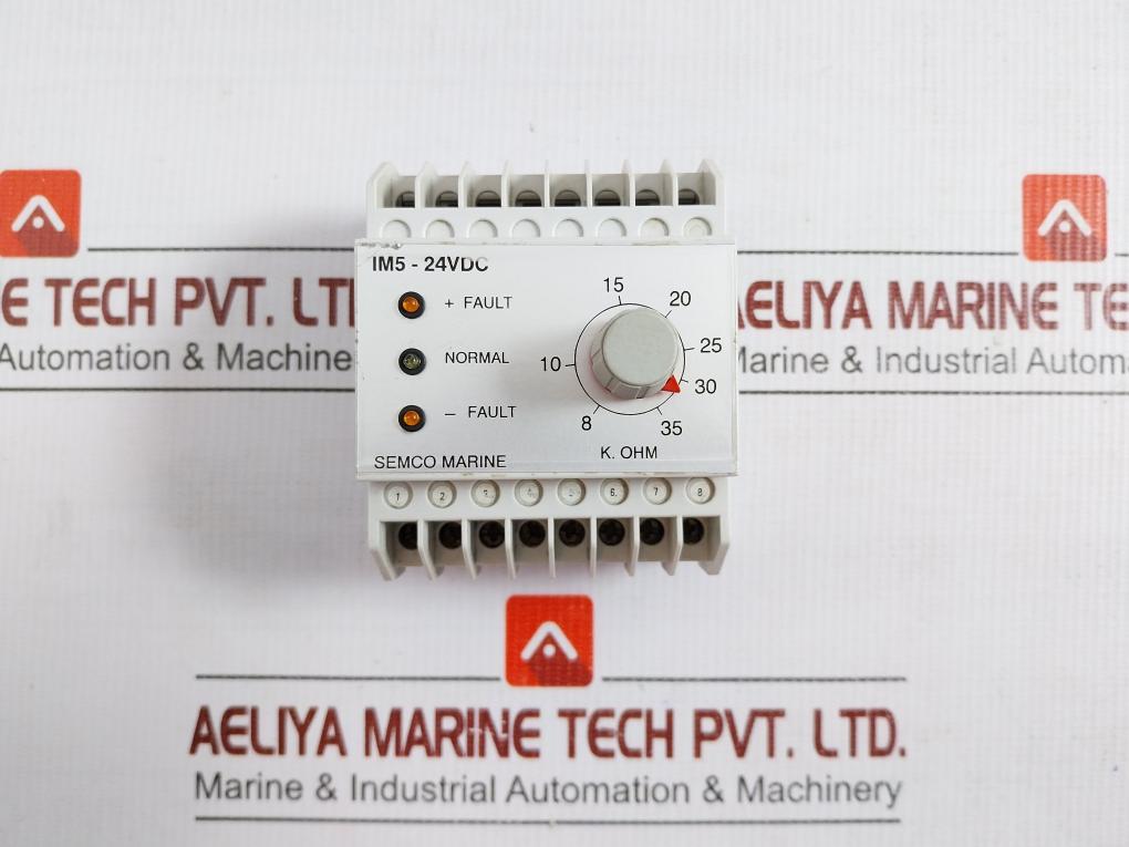 Insulation Monitor 8 To 35 K.Ohm Semco  Im5-24vdc In 170 Gm