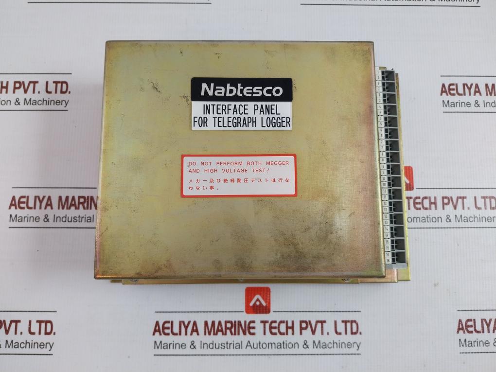 Interface Panel For Telegraph Logger Brand In Nabtesco - Used