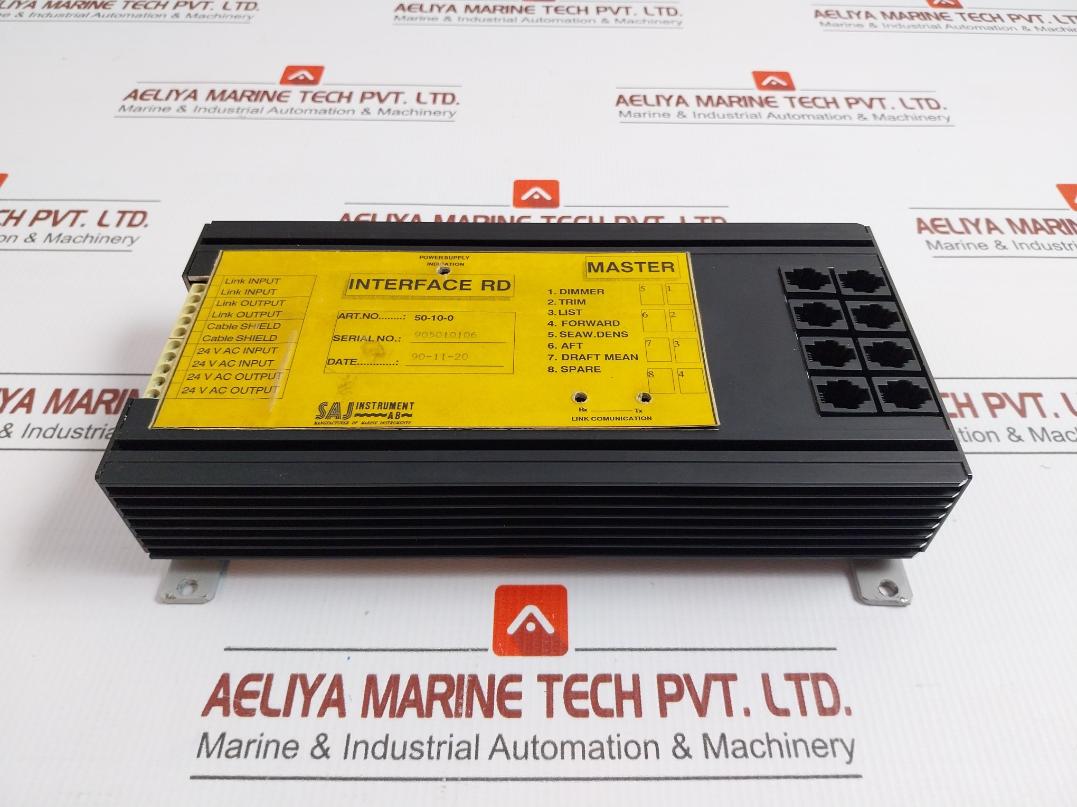 Interface Rd Master Unit Input Saj Instrument 50-10-0 24vac