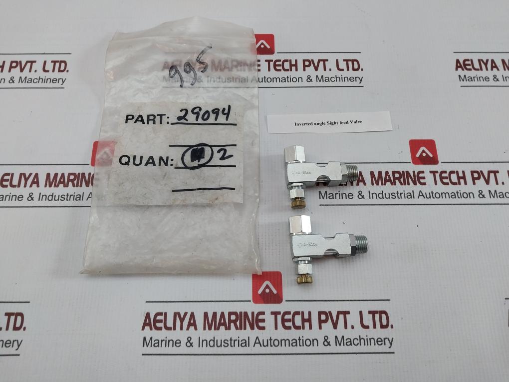 Inverted Angle Oil-Rite Sight Feed Valve 29094