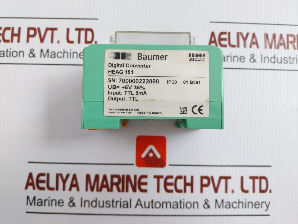 Ip20 Digital Converter For Signal Level Shifting Brand Baumer Heag 151