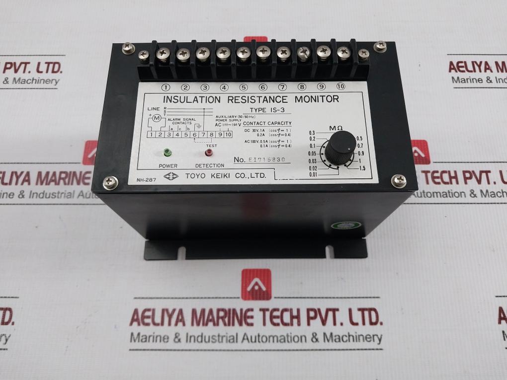Is-3 Insulation Resistance Monitor Brand Toyo Keiki Ac200-230v/50-60hz
