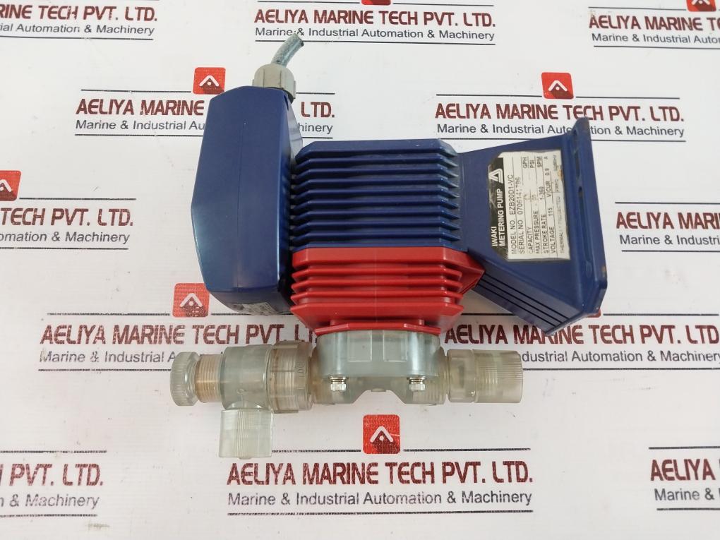 Iwaki Ezb20D1-vc Metering Pump 1.5 Gph 60 Psi 1-360 Spm Used