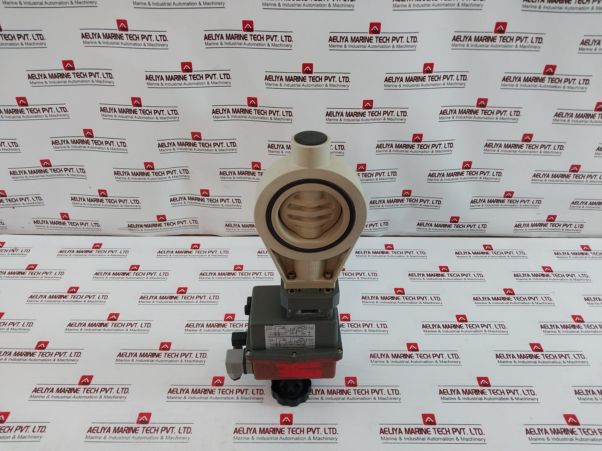 J+J L55 Z V1 Butterfly Valve W/ Electrical Valve Actuator 12-48 Dc 15-48 Ac