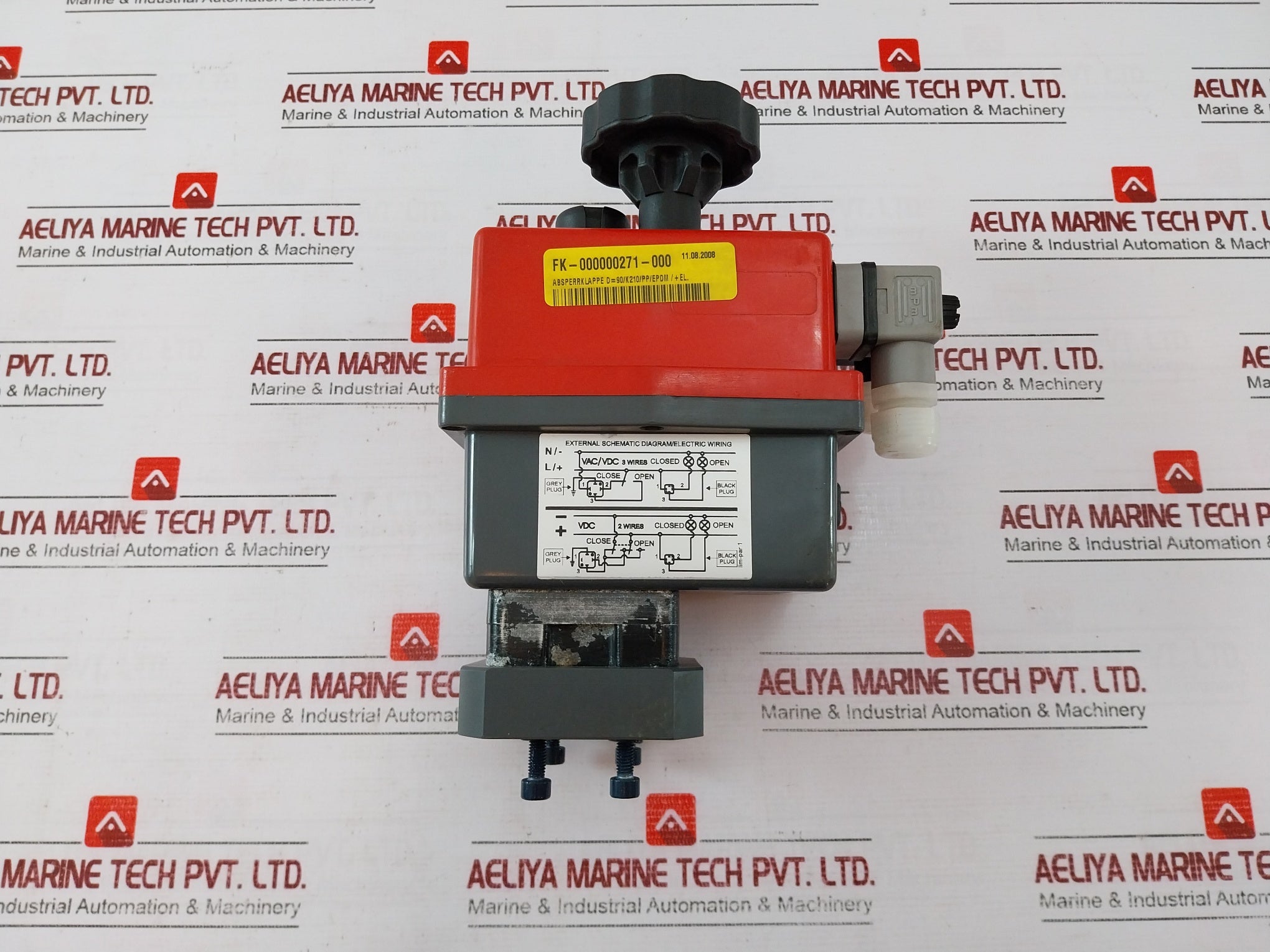 J+J L55 Z V1 Type J2 Flow Valve Actuator 12-48 Dc / 15-48 Ac Ip 65 3.9A-0.60A
