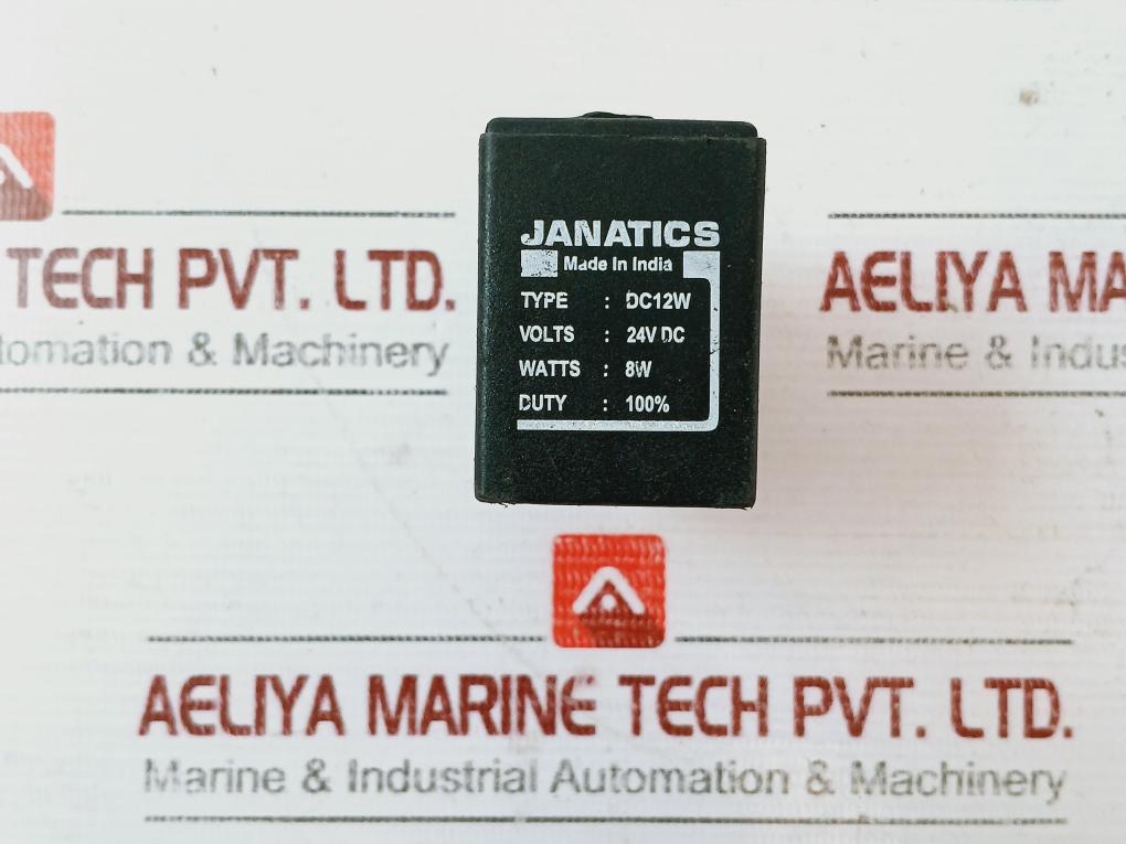 Janatics Dc12W Solenoid Valves 24V Dc 100%, 8W