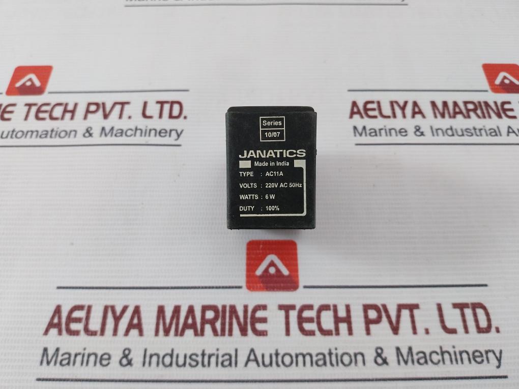 Janatics Ac11A 10/07 Solenoid Valve Coil 220V Ac 50Hz 6W