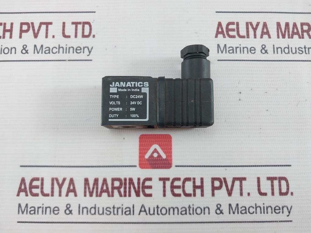 Janatics Dc24W Solenoid Valve Coil 24V Dc 5W Duty: 100%