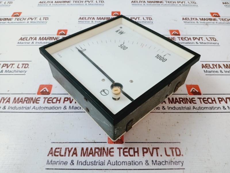 Janssen 0-1000 Kw Analog Meter 8.55V