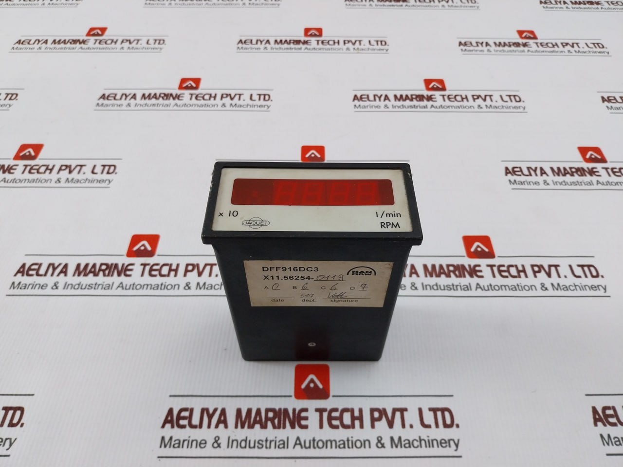 Jaquet Dff 916Dc3 Digital Display Tachometer 1/Min 18-60Vdc