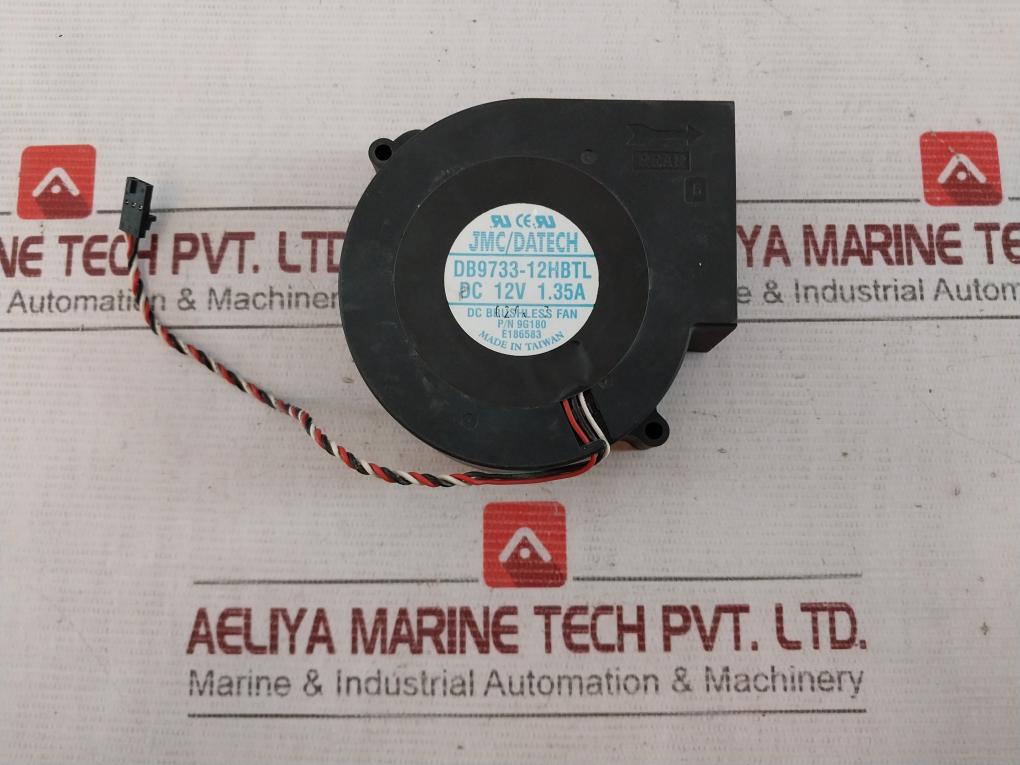 Jmc/Datech Db9733-12Hbtl Dc Brushless Fan 9G180 Dc12V 1.35A E186583