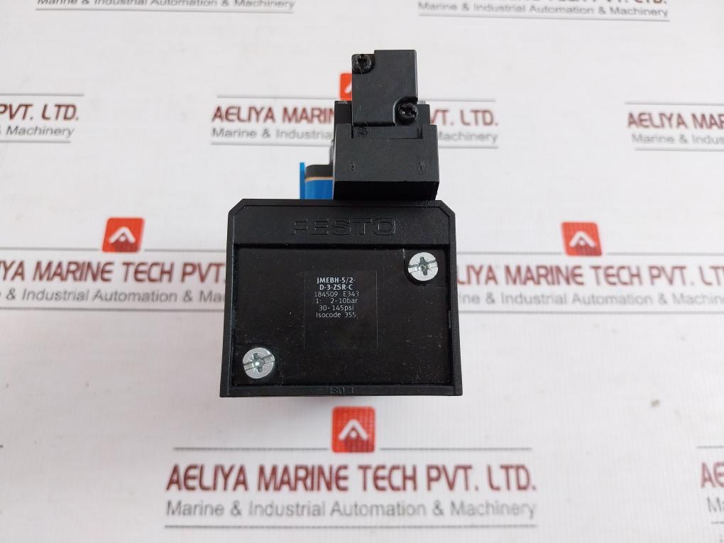 Jmebh-5/2-D-3-Zsr-C Solenoid Valve By Festo 20.4-26.4v Dc 30-145 Psi
