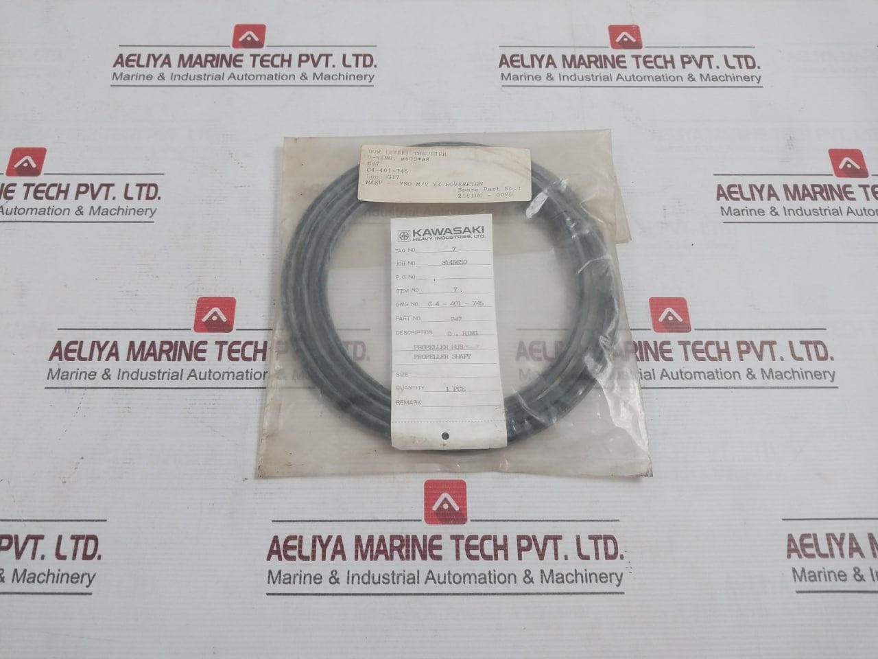 Kawasaki 247 O-ring Propeller Hub Shaft Bow Side Thruster