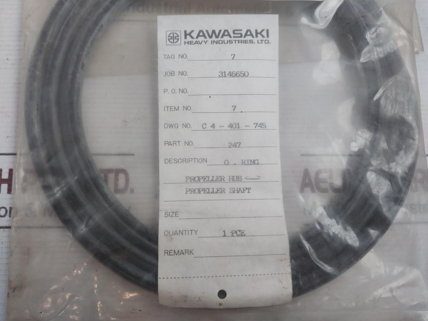 Kawasaki 247 O-ring Propeller Hub Shaft Bow Side Thruster