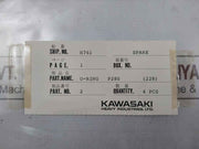 Kawasaki Jis B2401 P280 O-ring For Bow Thruster 216100-0002 60 Gm
