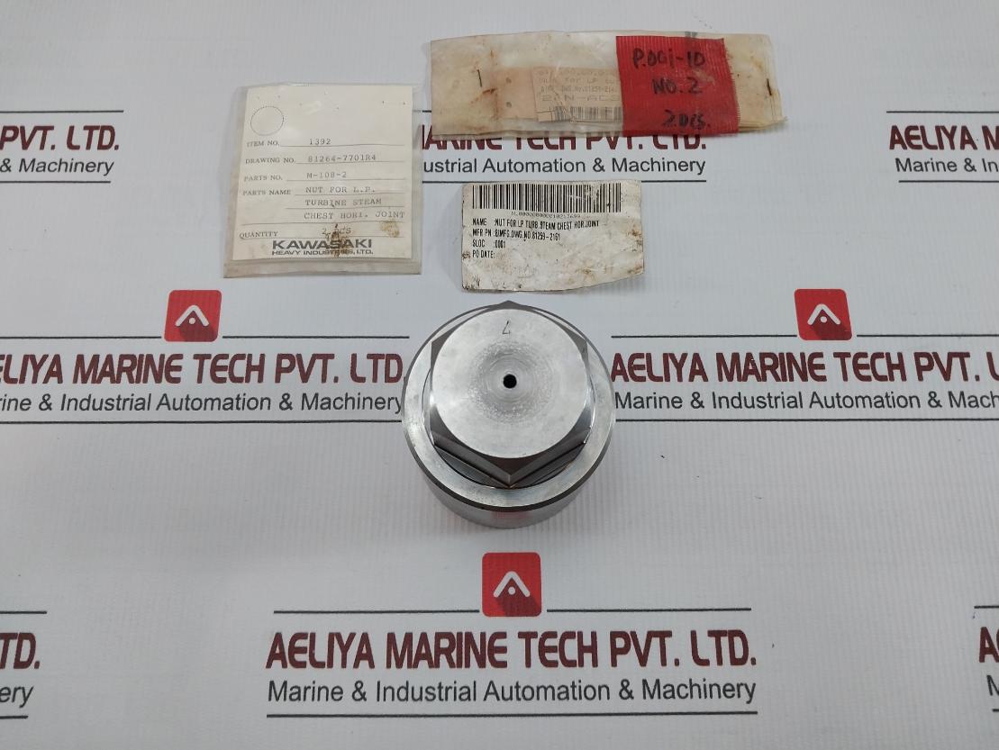 Used In Nut For L.P. Turbine Steam Chest Horizontal Joint By Kawasaki M-108-2
